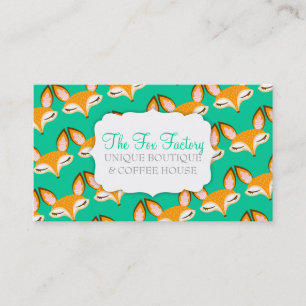 Cartão De Visita Lil Foxie - costume feminino bonito Bizcards do