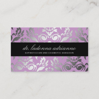 Cartão De Visita Lilac do damasco de 311 Ladonna