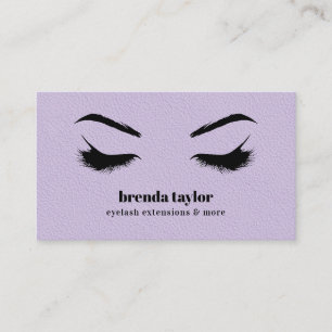 Cartão De Visita LILAC LEATHER chic Eyelash Browbar profissional