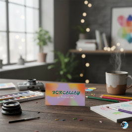 Cartão De Visita Lilac Púrpura Negra Brilhante Brilhante