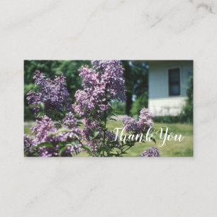 Cartão De Visita Lilacs Vintage Lilac Bush em casa