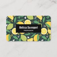 Limão Amarelo e Padrão de Fruta Limão Verde
