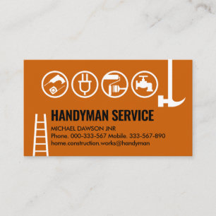 Cartão De Visita Limite de Ferramentas de Manual Simples