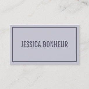 Cartão De Visita Limite Moderno Seu Nome   Roxo Lavanda preguiçoso