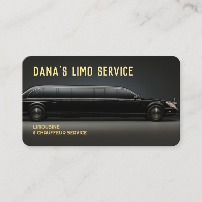 Cartão De Visita Limo Limousine Service (Frente)