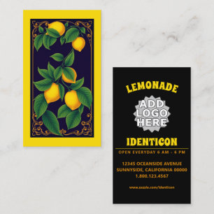 Cartão De Visita Limões Art Nouveau