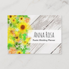 Cartão De Visita Limões rústicos de madeira das laranjas dos