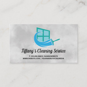 Cartão De Visita Limpadores de Casa   Gravação de Janela   Maid