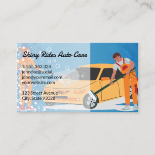 Cartão De Visita Limpadores de lavagem de automóveis