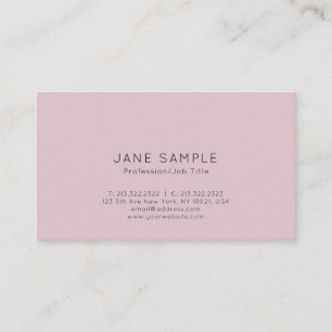 Cartão De Visita Limpe o design elegante moderno profissional