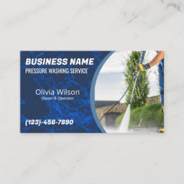 Cartão De Visita Limpeza da casa de lavagem de energia por pressão