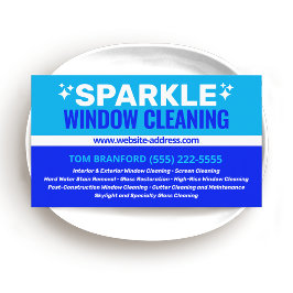 Cartão De Visita Limpeza da janela