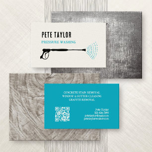 Cartão De Visita Limpeza da janela de alimentação de pressão