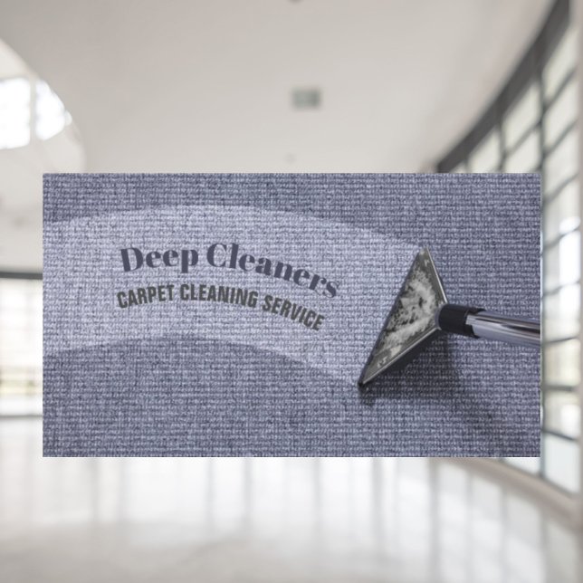 Cartão De Visita Limpeza das alcatifas pelo Agregado Doméstico (Housekeeping Housekeeper Floor Carpet Cleaning Business Card)