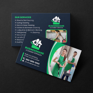 Cartão De Visita Limpeza de Casa Moderna Limpeza de Casa Serviços d