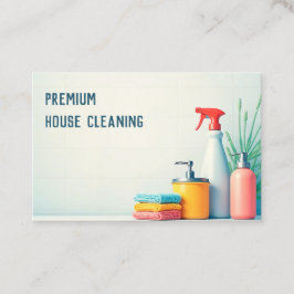 Cartão De Visita Limpeza de Casa QR Personalizada