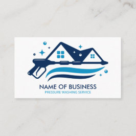 Cartão De Visita Limpeza de energia por lavagem de pressão profissi