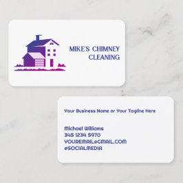 Cartão De Visita Limpeza De Fluidos Da Chaminé