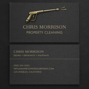 Cartão De Visita Limpeza de Propriedades Lavagem à Pressão