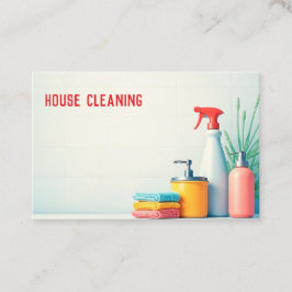 Cartão De Visita Limpeza doméstica QR