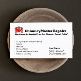 Cartão De Visita Limpeza e reparação de chaminés