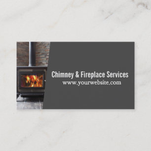 Cartão De Visita Limpeza e reparos de Lareiras de chaminés