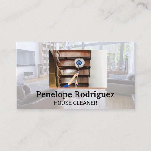 Cartão De Visita Limpeza | Móveis (Frente)