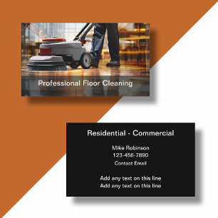 Cartão De Visita Limpeza Residencial Comercial Profissional