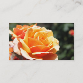 Cartão De Visita Linda flor de rosa amarela dourada profissional