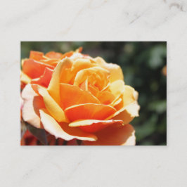 Cartão De Visita Linda flor de rosa dourada sucesso profissional