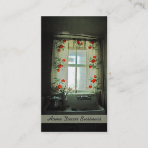 Cartão De Visita Linda janela da Cozinha Antiquada