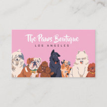 Lindos Cães Aquarela Pet Grooming Boutique Rosa