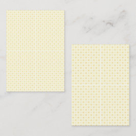 Cartão De Visita Lindos Círculos Amarelos em Fundo Branco