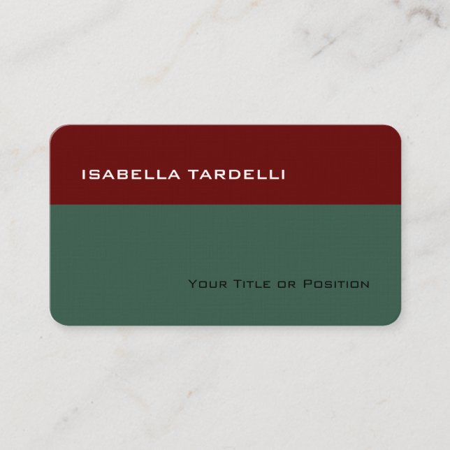 Cartão De Visita Linen Premium Simples Elegante (Frente)