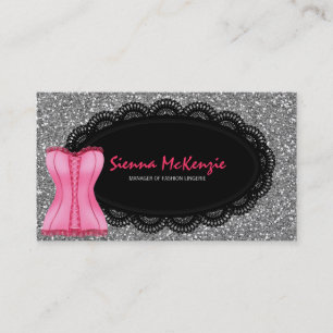 Cartão De Visita Lingerie de Moda