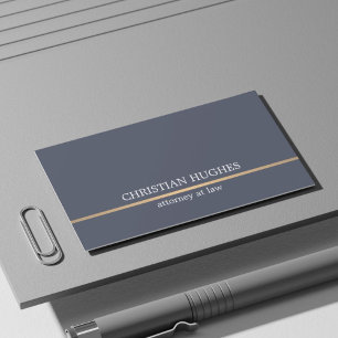 Cartão De Visita Linha de cobre advogado do falso azul elegante