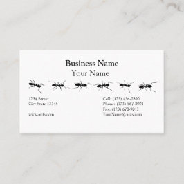 Cartão De Visita Linha de formigas