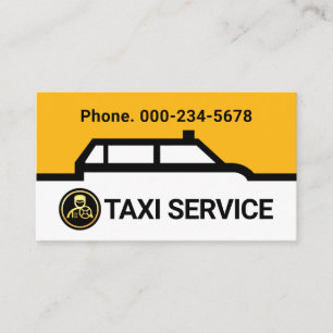 Cartão De Visita Linha de Rota de Fronteira de Carro de Táxi