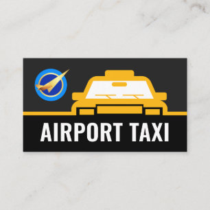 Cartão De Visita Linha de Táxi Carro Rota Aeroporto