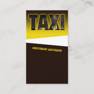 Cartão De Visita Linha do horizonte TAXI elegante para taxista