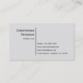 Cartão De Visita Linha elegante minimalista advogado no escritório