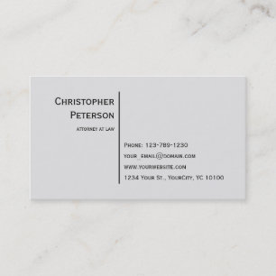 Cartão De Visita Linha elegante minimalista advogado no escritório
