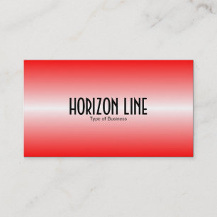 Cartão De Visita Linha Horizonte - Vermelho