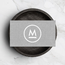 Linhagem de Cinzas de Monograma Moderno e Grande M