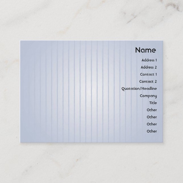 Cartão De Visita Linhas azuis - carnudos (Frente)