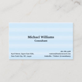 Cartão De Visita Linhas Azuis Modernas Elegantes Profissionais Chic