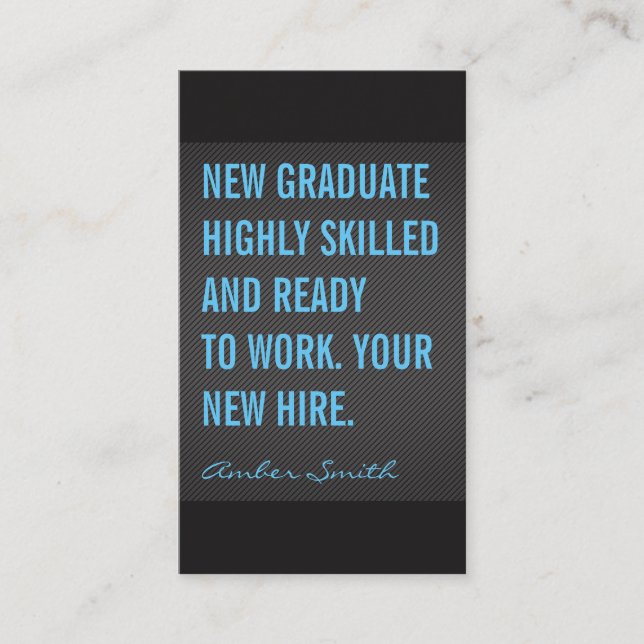 Cartão De Visita Linhas de Textura de Cotação Negrito (Frente)