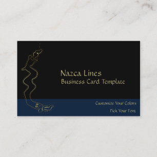 Cartão De Visita Linhas Douradas Metálicas Nazcas do Logotipo da Al