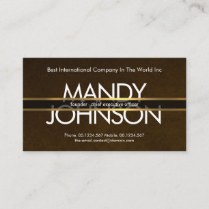 Cartão De Visita Linhas Douradas Placard Grunge Esquisita Excelente