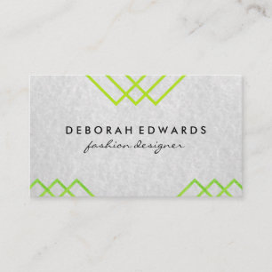 Cartão De Visita Linhas Geométricas Elegantes